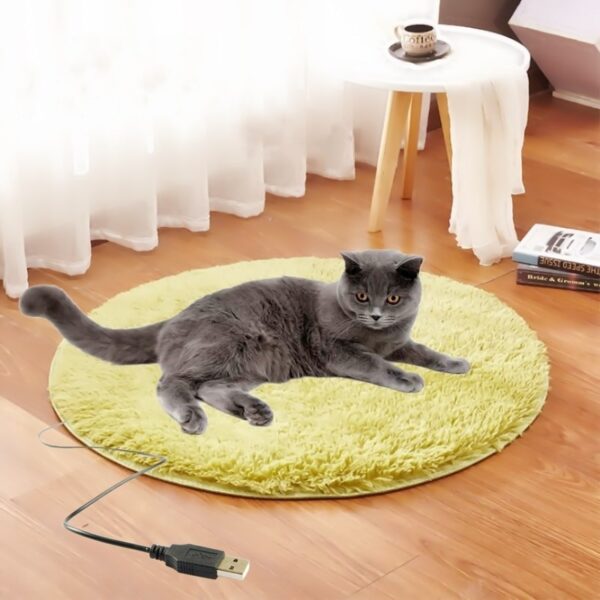 Elektrisch Verwarmde Fluffy Slaapmat - 40 x 40cm groen