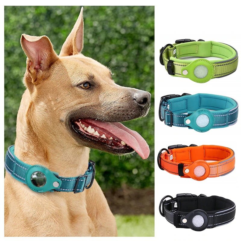 Atuban Airtag Hunde halsband, reflektieren des Apple Airtag Hunde halsband,  dickes Air Tag Hunde halsband, integrierter Airtag Hunde halsband halter  für Hund - AliExpress